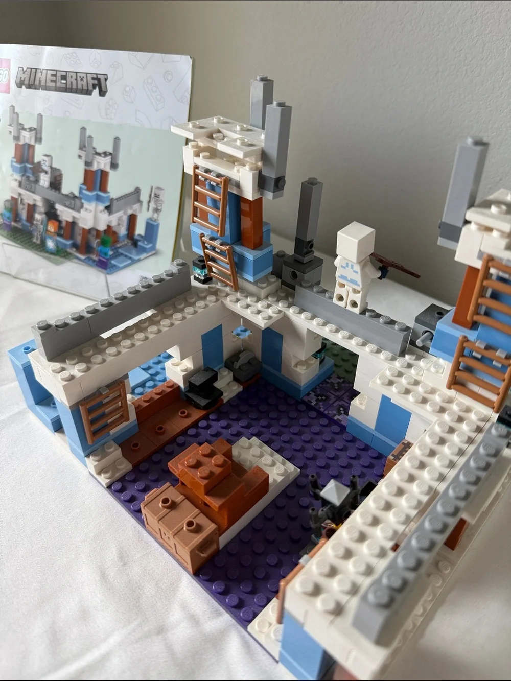 LEGO Minecraft Ice Castle Set 21186 with Instruction Booklet
